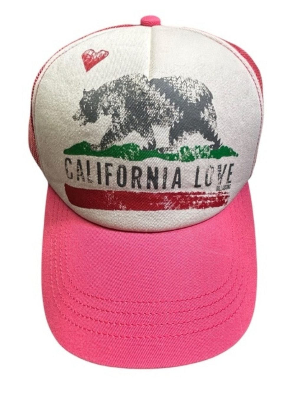 Billabong Light PINK & White "California Love" Trucker Hat